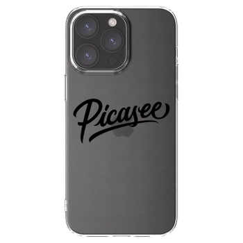 Picasee husă transparentă din silicon pentru Apple iPhone 15 Pro Max - Picasee - old logo - black