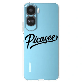 Picasee husă transparentă din silicon pentru Honor 90 Lite 5G - Picasee - old logo - black