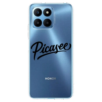 Picasee husă transparentă din silicon pentru Honor 70 Lite - Picasee - old logo - black