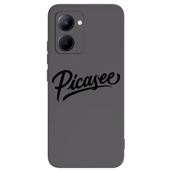 Picasee husă neagră din silicon pentru Realme C33 (2023) - Picasee - old logo - black