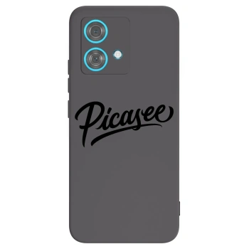 Picasee husă neagră din silicon pentru Motorola Edge 40 Neo - Picasee - old logo - black