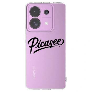 Picasee husă transparentă din silicon pentru Xiaomi Redmi Note 13 Pro 5G - Picasee - old logo - black