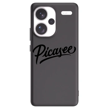 Picasee husă neagră din silicon pentru Xiaomi Redmi Note 13 Pro+ 5G - Picasee - old logo - black