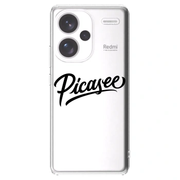 Picasee husă transparentă din silicon pentru Xiaomi Redmi Note 13 Pro+ 5G - Picasee - old logo - black