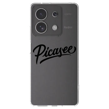 Picasee husă transparentă din silicon pentru Xiaomi Redmi Note 13 4G - Picasee - old logo - black