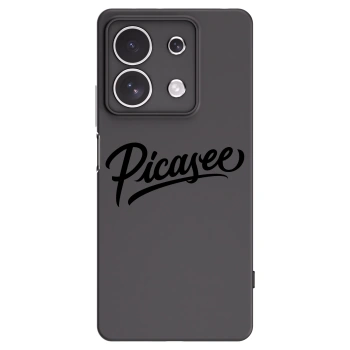 Picasee husă neagră din silicon pentru Xiaomi Redmi Note 13 4G - Picasee - old logo - black