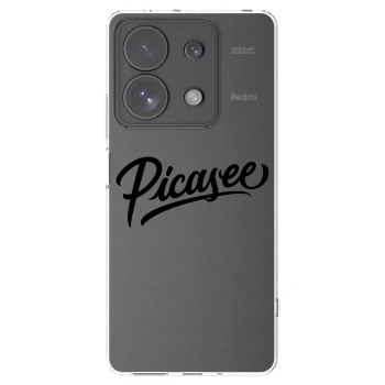 Picasee husă transparentă din silicon pentru Xiaomi Redmi Note 13 Pro 4G - Picasee - old logo - black