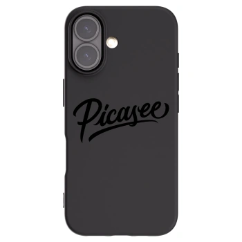 Picasee husă neagră din silicon pentru Apple iPhone 16 - Picasee - old logo - black