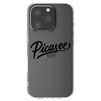 Picasee husă transparentă din silicon pentru Apple iPhone 16 Pro - Picasee - old logo - black
