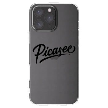 Picasee husă transparentă din silicon pentru Apple iPhone 16 Pro Max - Picasee - old logo - black