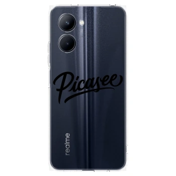 Picasee husă transparentă din silicon pentru Realme C33 (2023) - Picasee - old logo - black