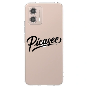 Picasee husă transparentă din silicon pentru Motorola Moto G53 5G - Picasee - old logo - black
