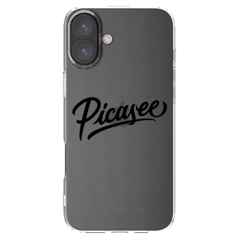 Picasee husă transparentă din silicon pentru Apple iPhone 16 Plus - Picasee - old logo - black