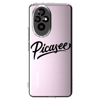 Picasee husă transparentă din silicon pentru Honor 200 Pro 5G - Picasee - old logo - black