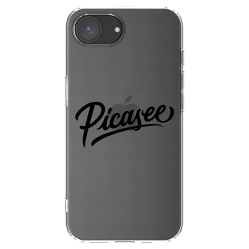 Picasee husă transparentă din silicon pentru Apple iPhone 16e - Picasee - old logo - black