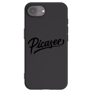 Picasee husă neagră din silicon pentru Apple iPhone 16e - Picasee - old logo - black