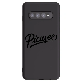 Picasee husă neagră din silicon pentru Samsung Galaxy S10 G973 - Picasee - old logo - black