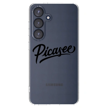 Picasee husă transparentă din silicon pentru Samsung Galaxy S25 5G - Picasee - old logo - black