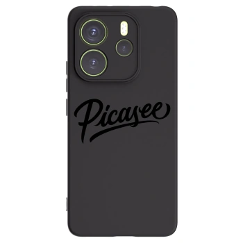 Picasee husă neagră din silicon pentru Xiaomi Redmi Note 14 4G - Picasee - old logo - black