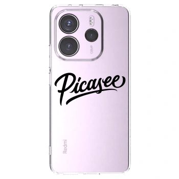 Picasee husă transparentă din silicon pentru Xiaomi Redmi Note 14 4G - Picasee - old logo - black