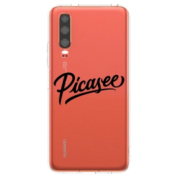 Picasee husă transparentă din silicon pentru Huawei P30 - Picasee - old logo - black