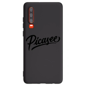 Picasee husă neagră din silicon pentru Huawei P30 - Picasee - old logo - black