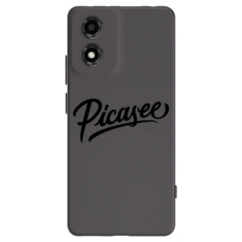 Picasee husă neagră din silicon pentru Motorola Moto E14 - Picasee - old logo - black