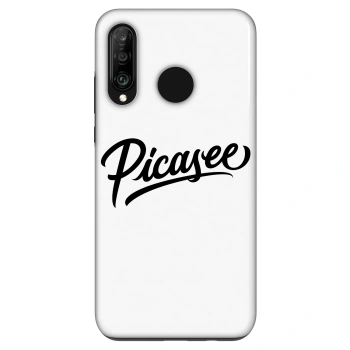 Husă pentru Huawei P30 Lite - Picasee - old logo - black