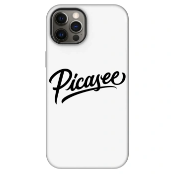 Husă pentru Apple iPhone 12 - Picasee - old logo - black
