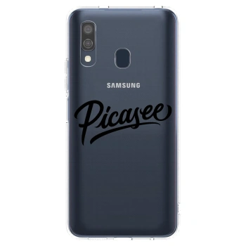 Picasee husă transparentă din silicon pentru Samsung Galaxy A40 A405F - Picasee - old logo - black