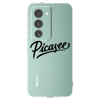Picasee husă transparentă din silicon pentru Xiaomi Redmi 15 5G - Picasee - old logo - black