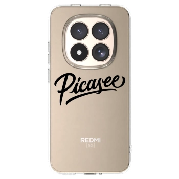 Picasee husă transparentă din silicon pentru Xiaomi Redmi Note 15 Pro 4G - Picasee - old logo - black