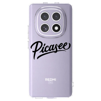 Picasee husă transparentă din silicon pentru Xiaomi Redmi Note 15 - Picasee - old logo - black