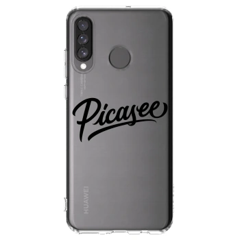 Picasee husă transparentă din silicon pentru Huawei P30 Lite - Picasee - old logo - black
