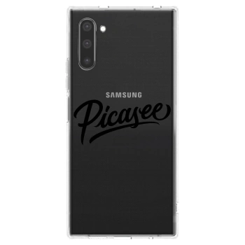 Picasee husă transparentă din silicon pentru Samsung Galaxy Note 10 N970F - Picasee - old logo - black