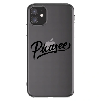 Picasee husă transparentă din silicon pentru Apple iPhone 11 - Picasee - old logo - black