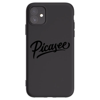 Picasee husă neagră din silicon pentru Apple iPhone 11 - Picasee - old logo - black