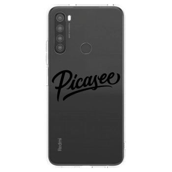 Picasee husă transparentă din silicon pentru Xiaomi Redmi Note 8 - Picasee - old logo - black