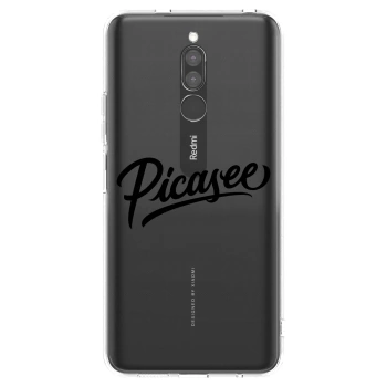 Picasee husă transparentă din silicon pentru Xiaomi Redmi 8 - Picasee - old logo - black