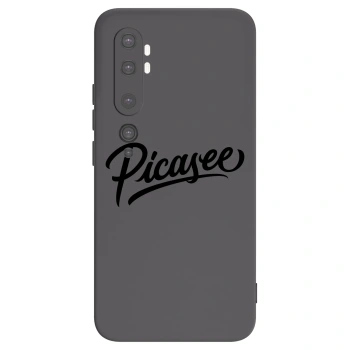 Picasee husă neagră din silicon pentru Xiaomi Mi Note 10 (Pro) - Picasee - old logo - black