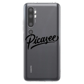 Picasee husă transparentă din silicon pentru Xiaomi Mi Note 10 (Pro) - Picasee - old logo - black