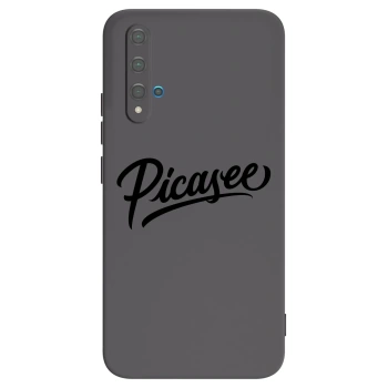 Picasee husă neagră din silicon pentru Huawei Nova 5T - Picasee - old logo - black