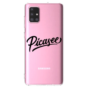 Picasee husă transparentă din silicon pentru Samsung Galaxy A71 A715F - Picasee - old logo - black