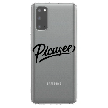 Picasee husă transparentă din silicon pentru Samsung Galaxy S20 G980F - Picasee - old logo - black