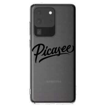 Picasee husă transparentă din silicon pentru Samsung Galaxy S20 Ultra 5G G988F - Picasee - old logo - black