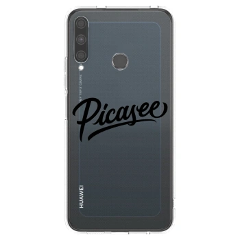 Picasee husă transparentă din silicon pentru Huawei P40 Lite E - Picasee - old logo - black