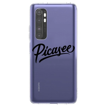 Picasee husă transparentă din silicon pentru Xiaomi Mi Note 10 Lite - Picasee - old logo - black