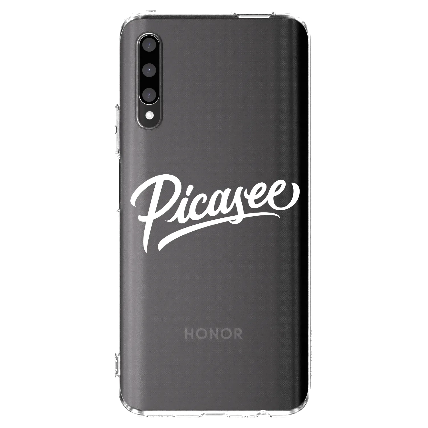 Picasee husă transparentă din silicon pentru Honor 9X Pro - Picasee - old logo - white