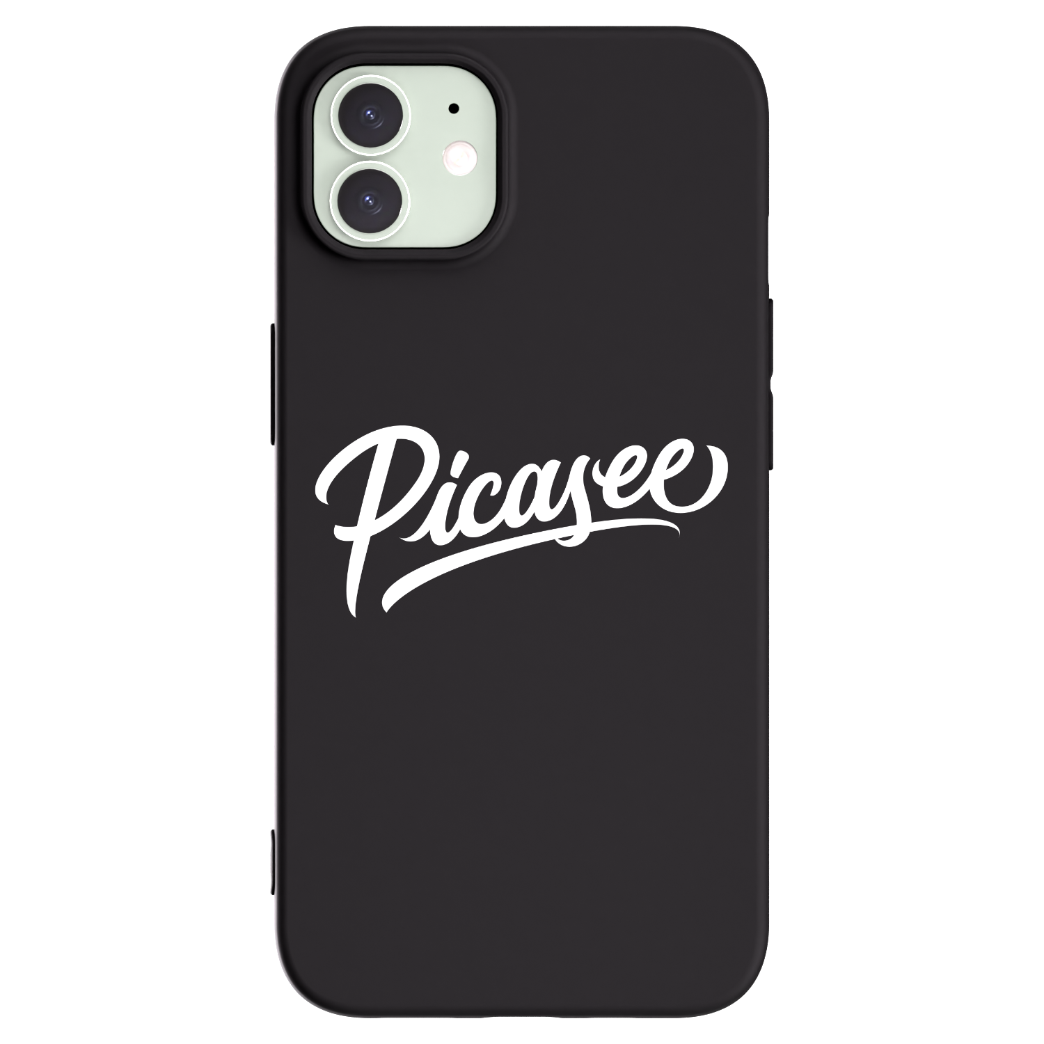 Picasee husă neagră din silicon pentru Apple iPhone 12 Pro - Picasee - old logo - white