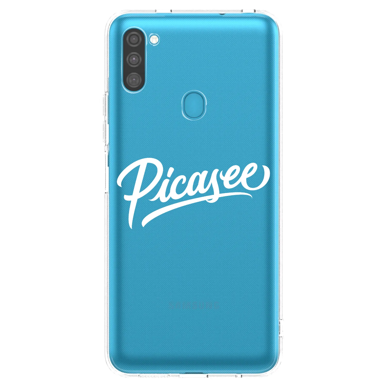 Picasee husă transparentă din silicon pentru Samsung Galaxy M11 - Picasee - old logo - white